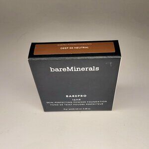 NIB bareMinerals BAREPRO 16HR Skin-Perfecting Powder Foundation DEEP 55 Neutral